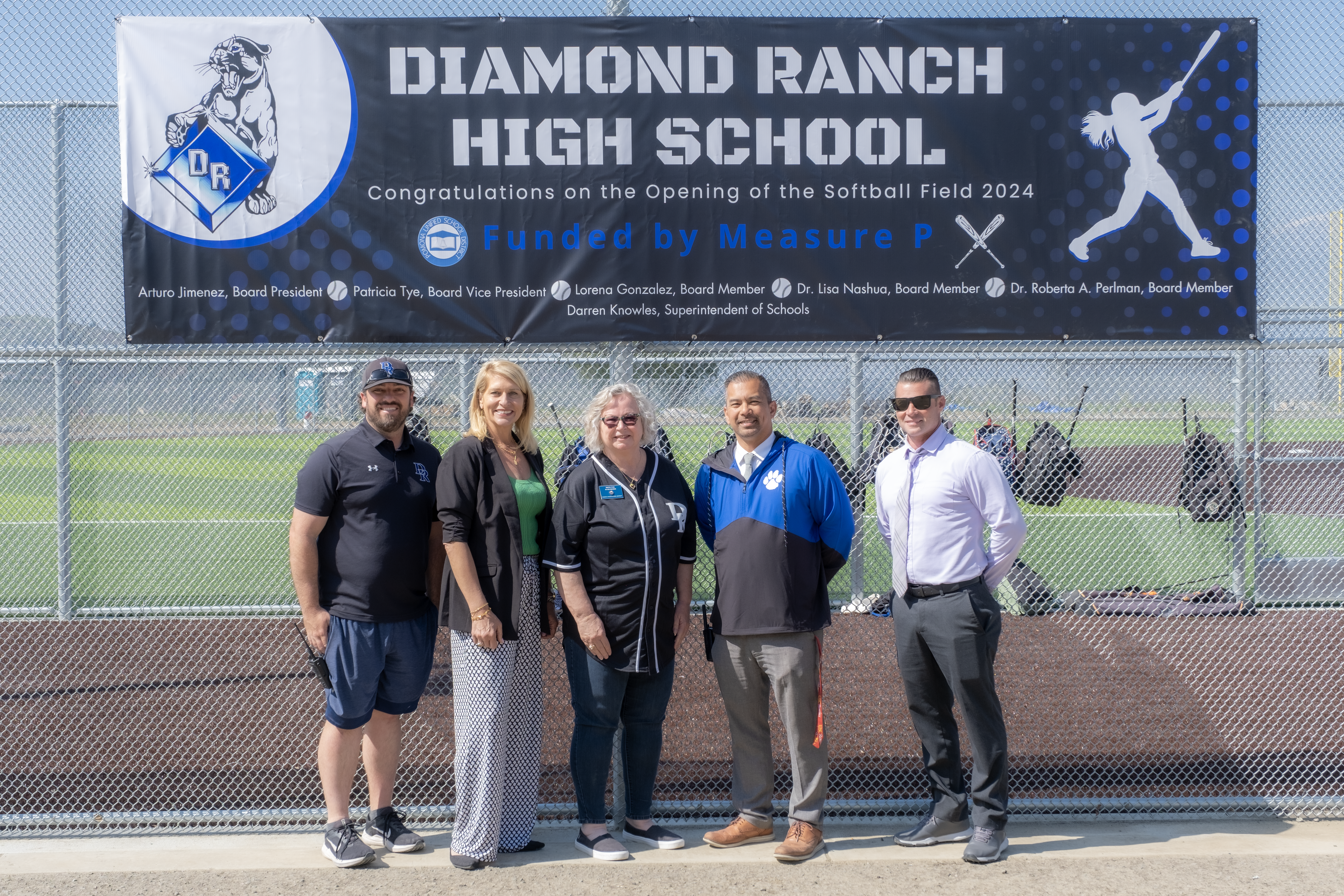  Diamond Ranch HS administration with Board Member Paty Tye
